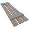 Ekena Millwork 12-in. W x 51-in. H Mid-America Vinyl, Standard Size Three Board Spaced Shutters, 008 - Clay, PR 00031251008 - alternate 6